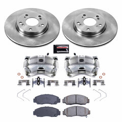 Power Stop KCOE6766 Autospecialty 1-Click OE Replacement Pad And Rotor Kit With Calipers for 2012 Honda Civic GX product image