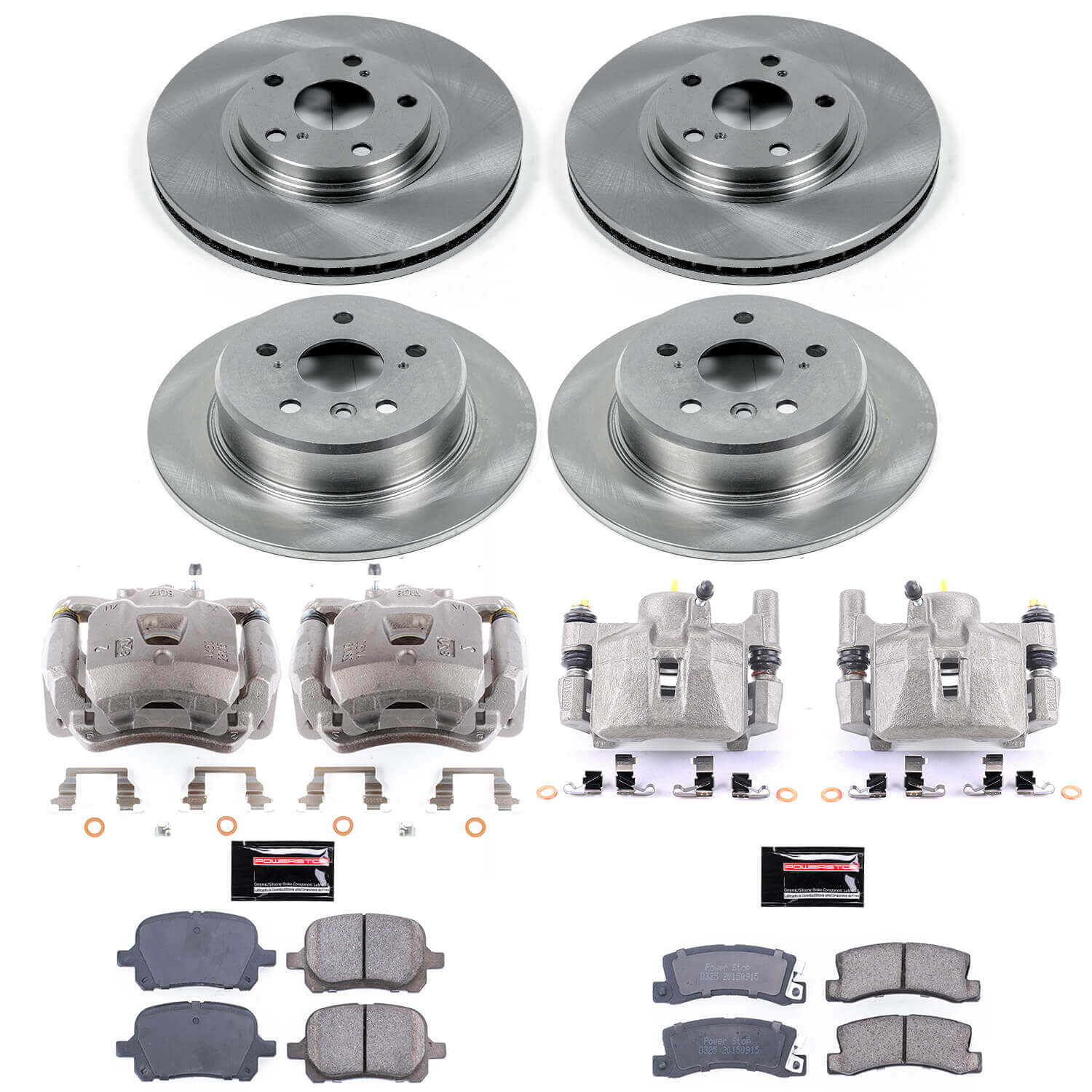 Power Stop KCOE6782 Autospecialty 1-Click OE Replacement Pad And Rotor Kit With Calipers for 1999-2001 Lexus RX300 All Wheel Drive product image