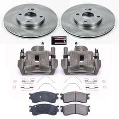 Power Stop KCOE6786 Autospecialty 1-Click OE Replacement Front Brake Kit With Calipers for 2001 Mazda Protege Rear Drum product image