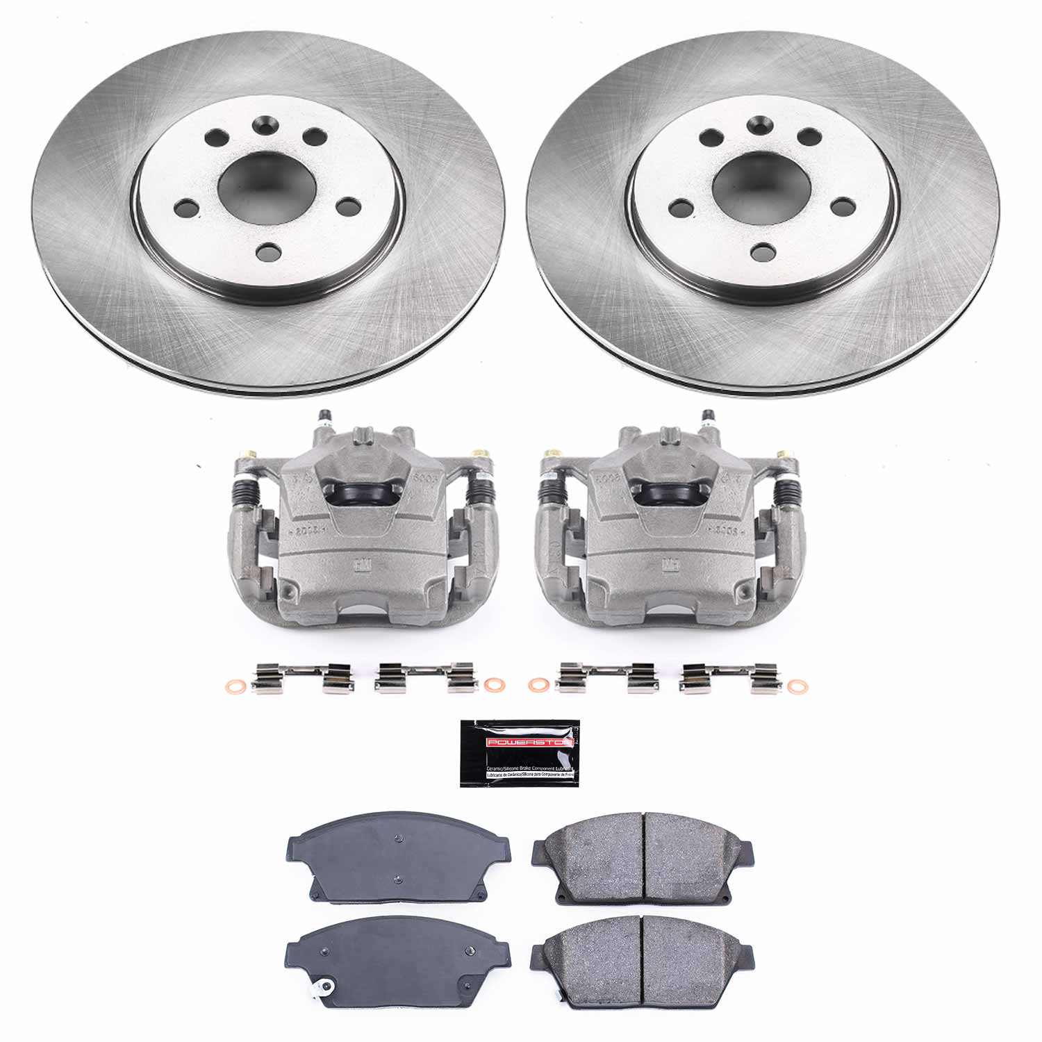 Power Stop KCOE6793 Autospecialty 1-Click OE Replacement Front Brake Kit With Calipers for 2013-2017 Buick Encore product image