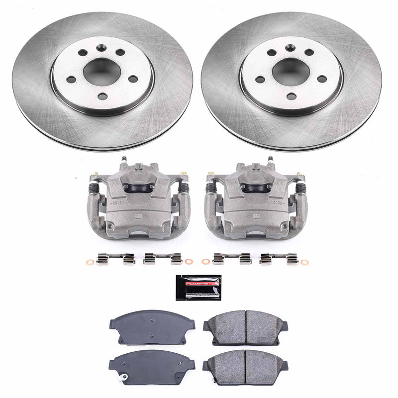 Power Stop KCOE6793 Autospecialty 1-Click OE Replacement Front Brake Kit With Calipers for 2013-2017 Buick Encore product image