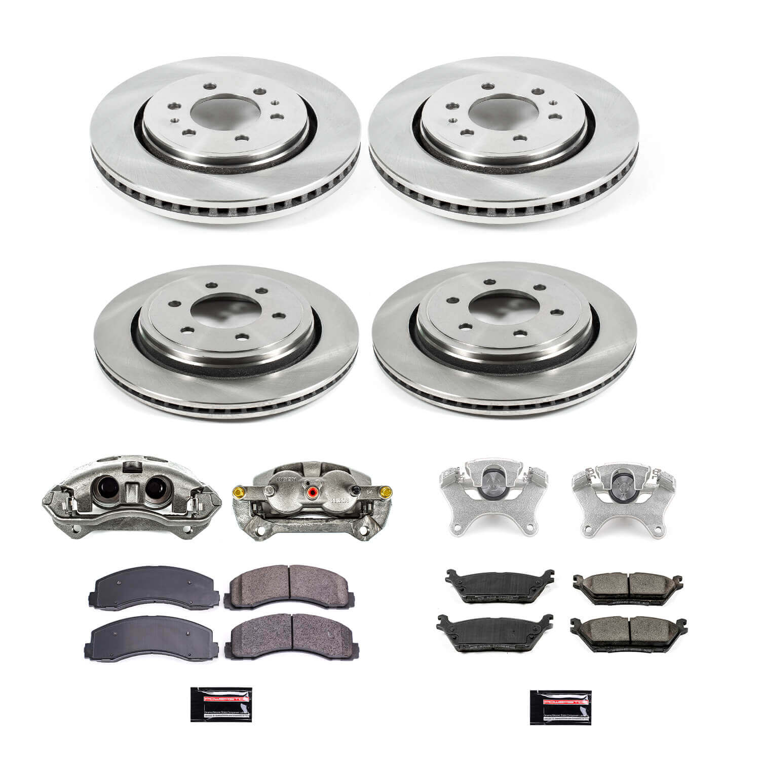Power Stop KCOE6803 Autospecialty 1-Click OE Replacement Pad And Rotor Kit With Calipers for 2015-2017 Ford F-150 product image