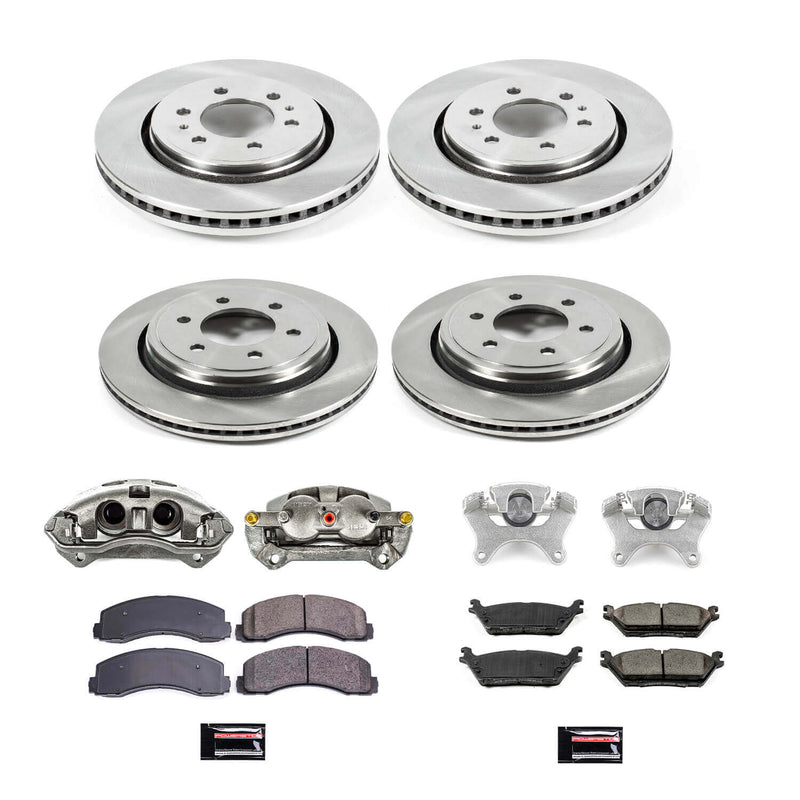 Power Stop KCOE6803 Autospecialty 1-Click OE Replacement Pad And Rotor Kit With Calipers for 2015-2017 Ford F-150 product image