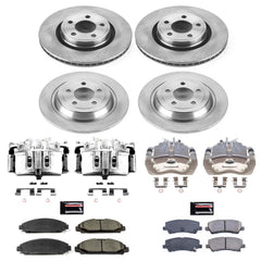 Power Stop KCOE6808 Autospecialty 1-Click OE Replacement Pad And Rotor Kit With Calipers for 2015-2017 Ford Mustang Ecoboost, Ecoboost Premium, V6 product image