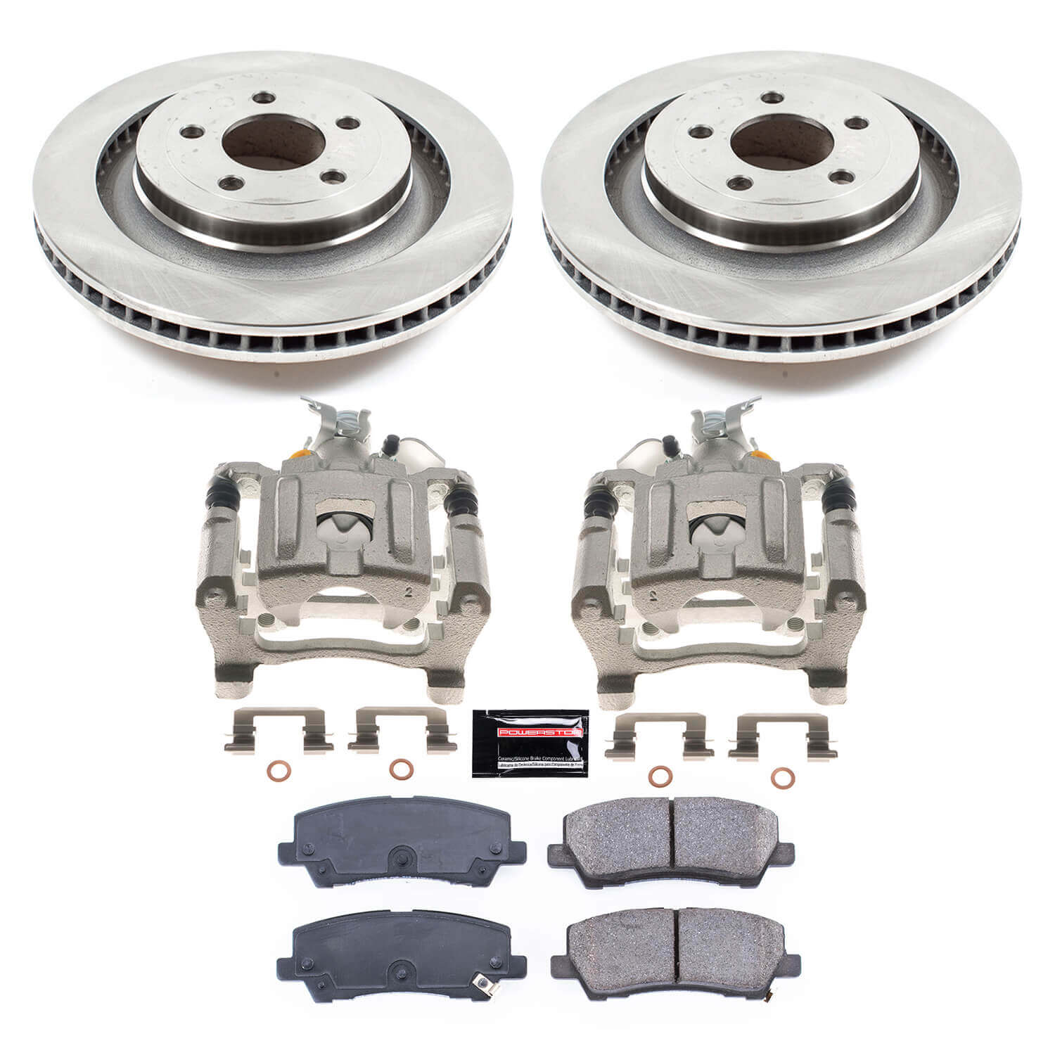 Power Stop KCOE6812 Autospecialty 1-Click OE Replacement Pad And Rotor Kit With Calipers for 2015 Ford Mustang Ecoboost, Ecoboost Premium, GT, GT 50 Years Limited Edition, GT Premium product image