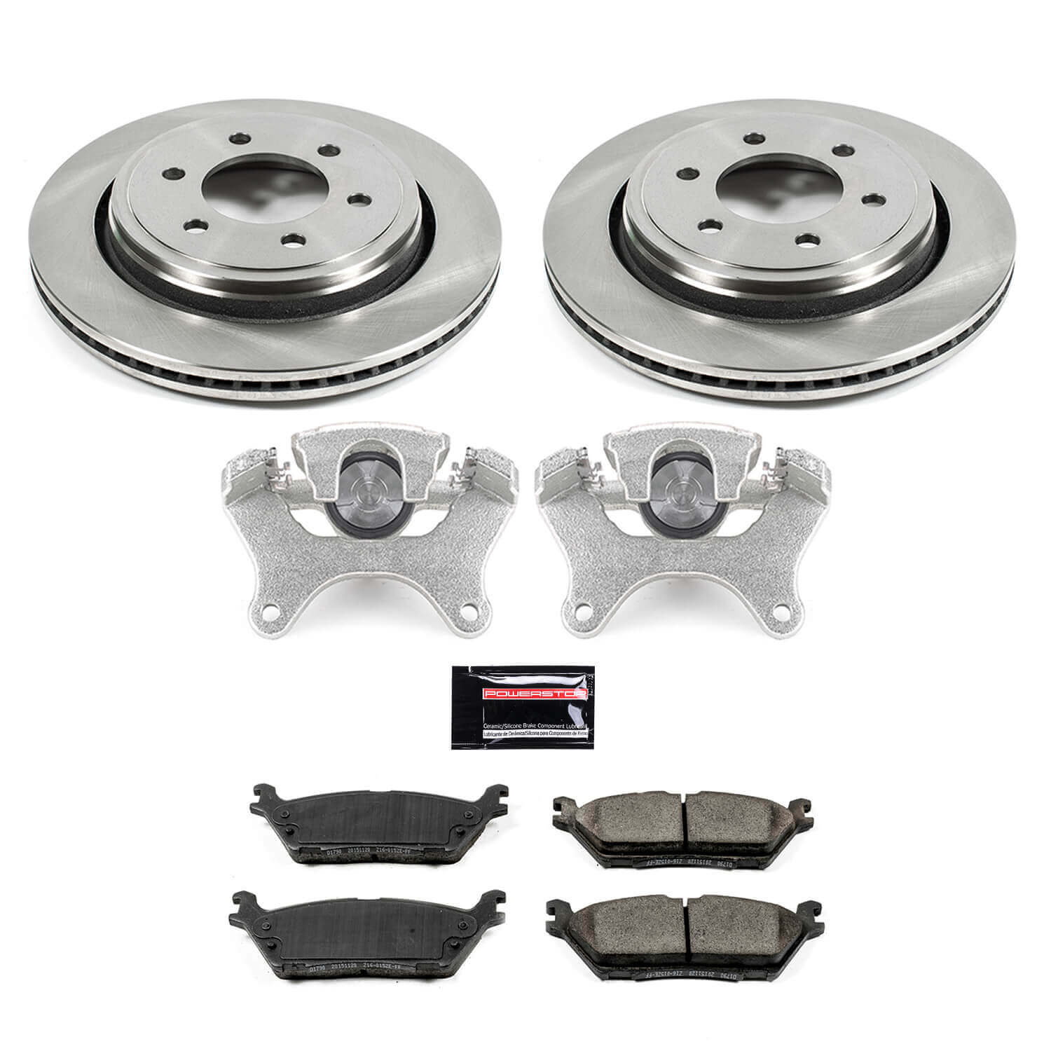 Power Stop KCOE6814 Autospecialty 1-Click OE Replacement Pad And Rotor Kit With Calipers for 2015-2017 Ford F-150 product image