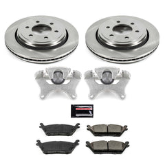 Power Stop KCOE6814 Autospecialty 1-Click OE Replacement Pad And Rotor Kit With Calipers for 2015-2017 Ford F-150 product image