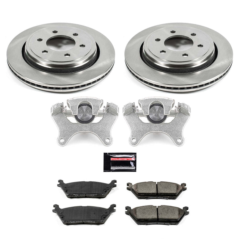 Power Stop KCOE6814 Autospecialty 1-Click OE Replacement Pad And Rotor Kit With Calipers for 2015-2017 Ford F-150 product image