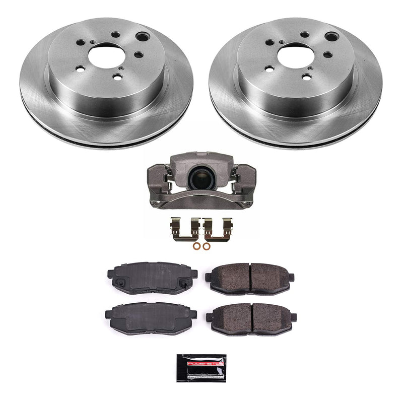 Power Stop KCOE6820A Front And Rear Autospecialty 1-Click OE Replacement Pad And Rotor Kit With Caliper for 2012-2022 Ford F-250 Super Duty Rear Wheel Drive product image