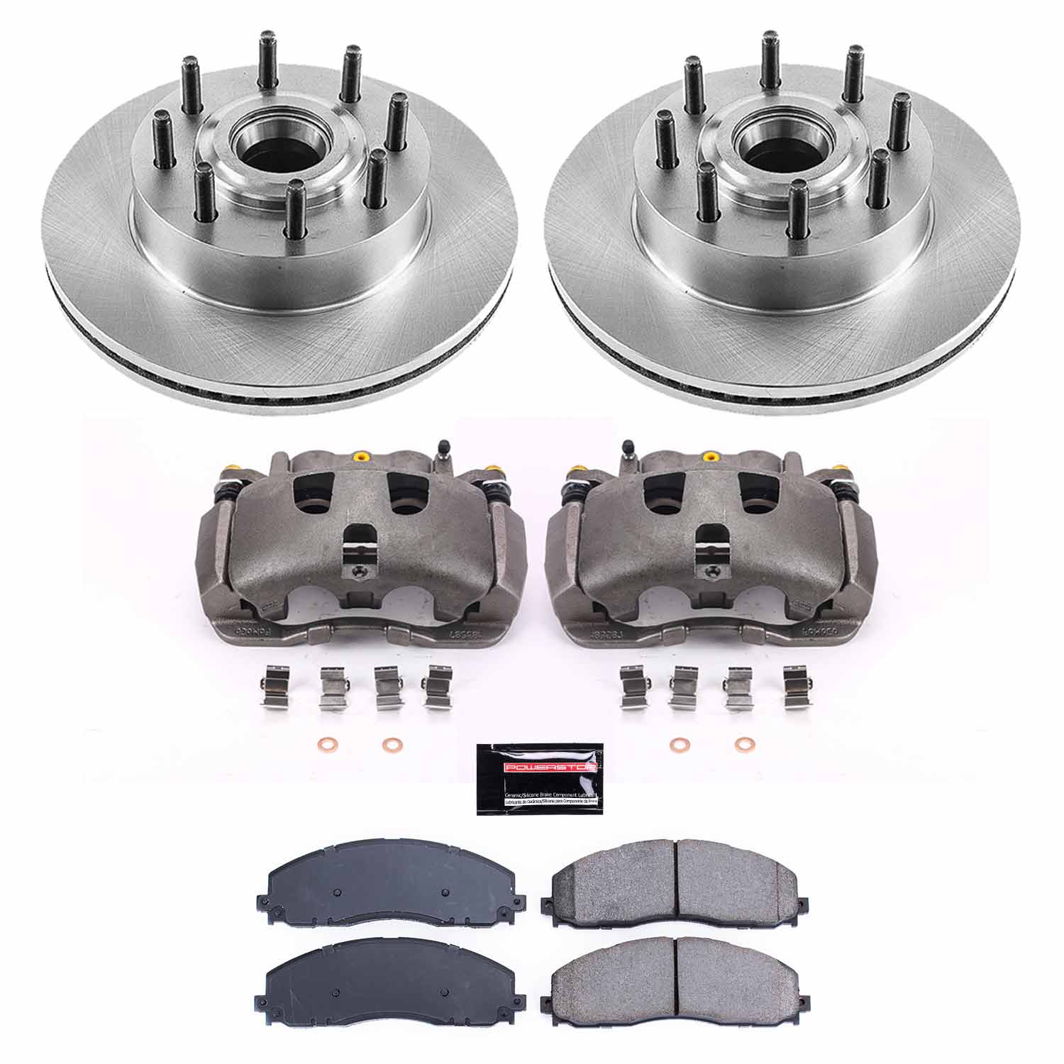 Power Stop KCOE6821 Front Autospecialty 1-Click OE Replacement Pad And Rotor Kit With Caliper for 2012-2022 Ford F-250 Super Duty Rear Wheel Drive product image