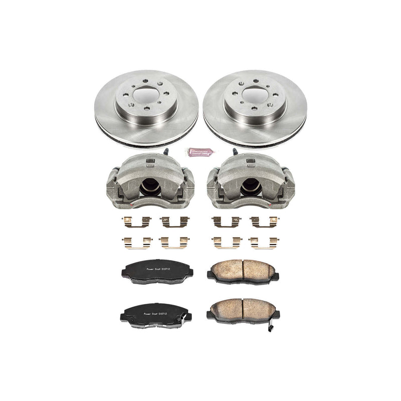 Power Stop KCOE690A Autospecialty 1-Click Daily Driver Front Brake Kit for 2001-2003 Honda Civic DX, Hx, LX product image