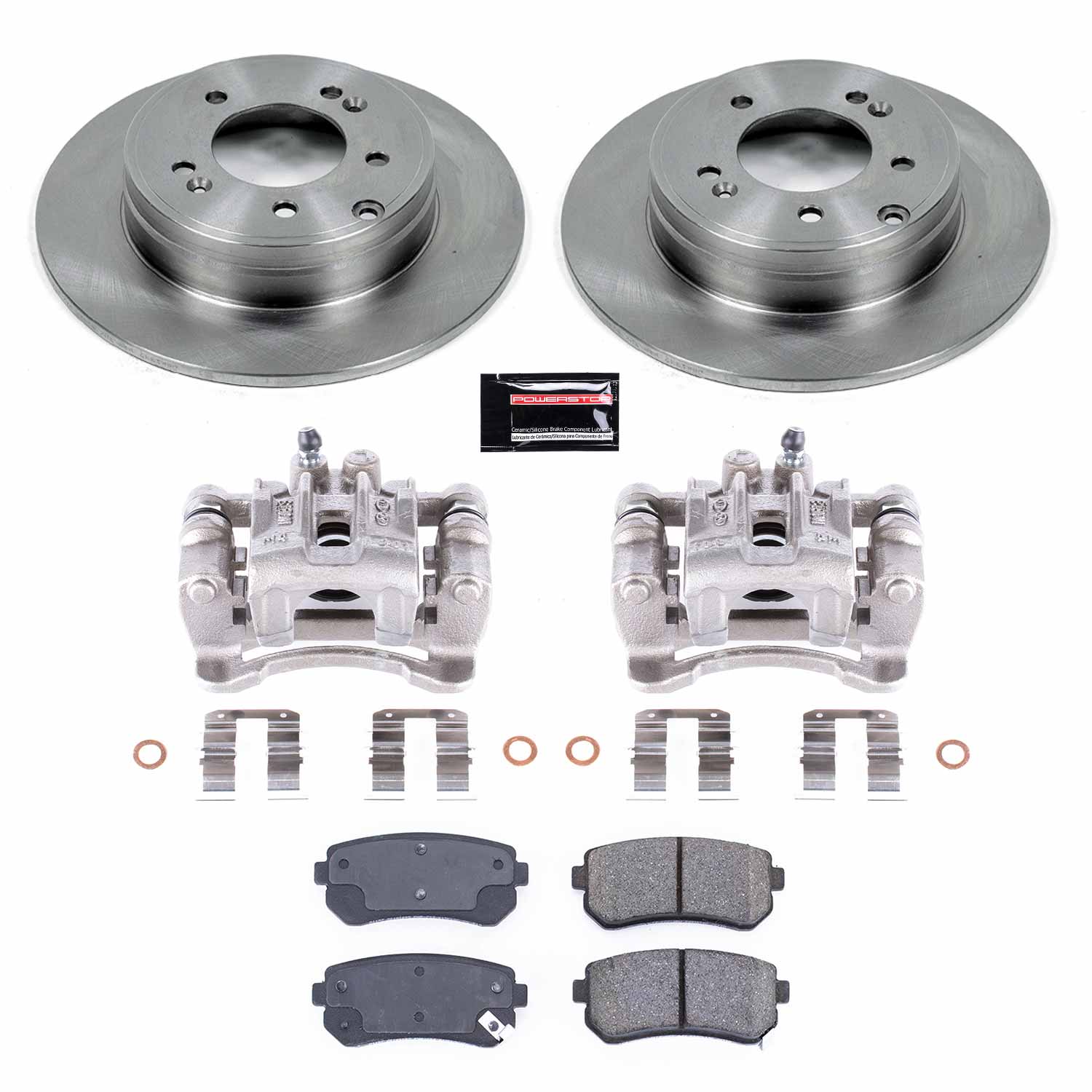 Power Stop KCOE6936 Autospecialty 1-Click OE Replacement Pad And Rotor Kit With Calipers for 2015 Hyundai Tucson product image