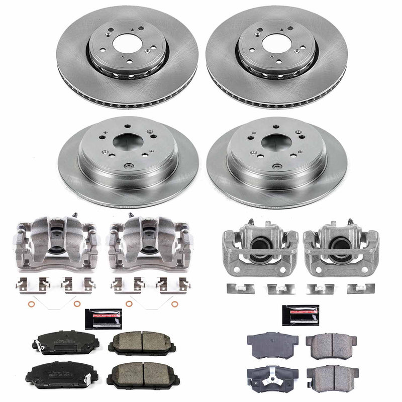 Power Stop KCOE6939 Autospecialty 1-Click OE Replacement Pad And Rotor Kit With Calipers for 2013-2018 Acura RDX product image