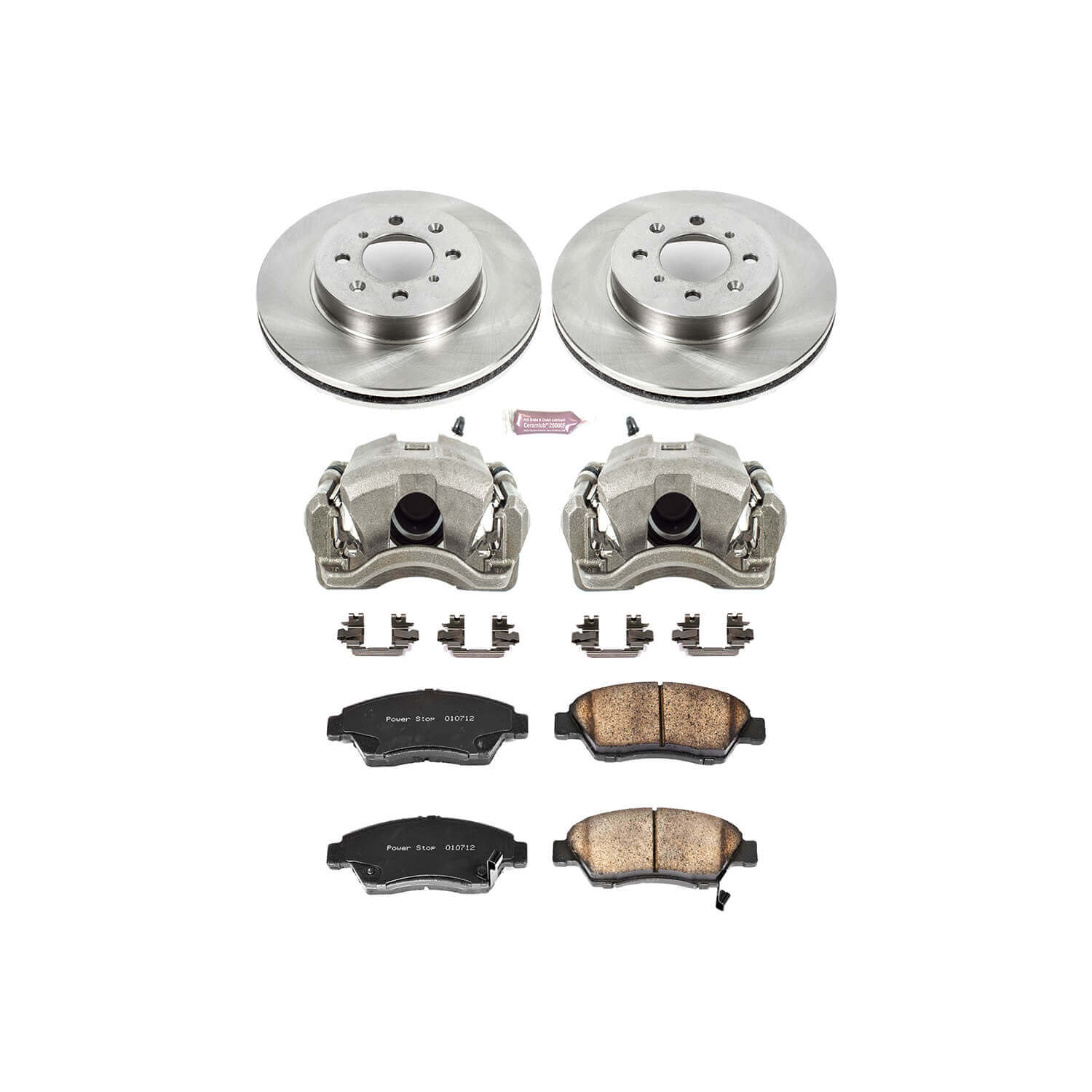 Power Stop KCOE694 Autospecialty 1-Click Daily Driver Front Brake Kit for 2007-2008 Honda Fit product image