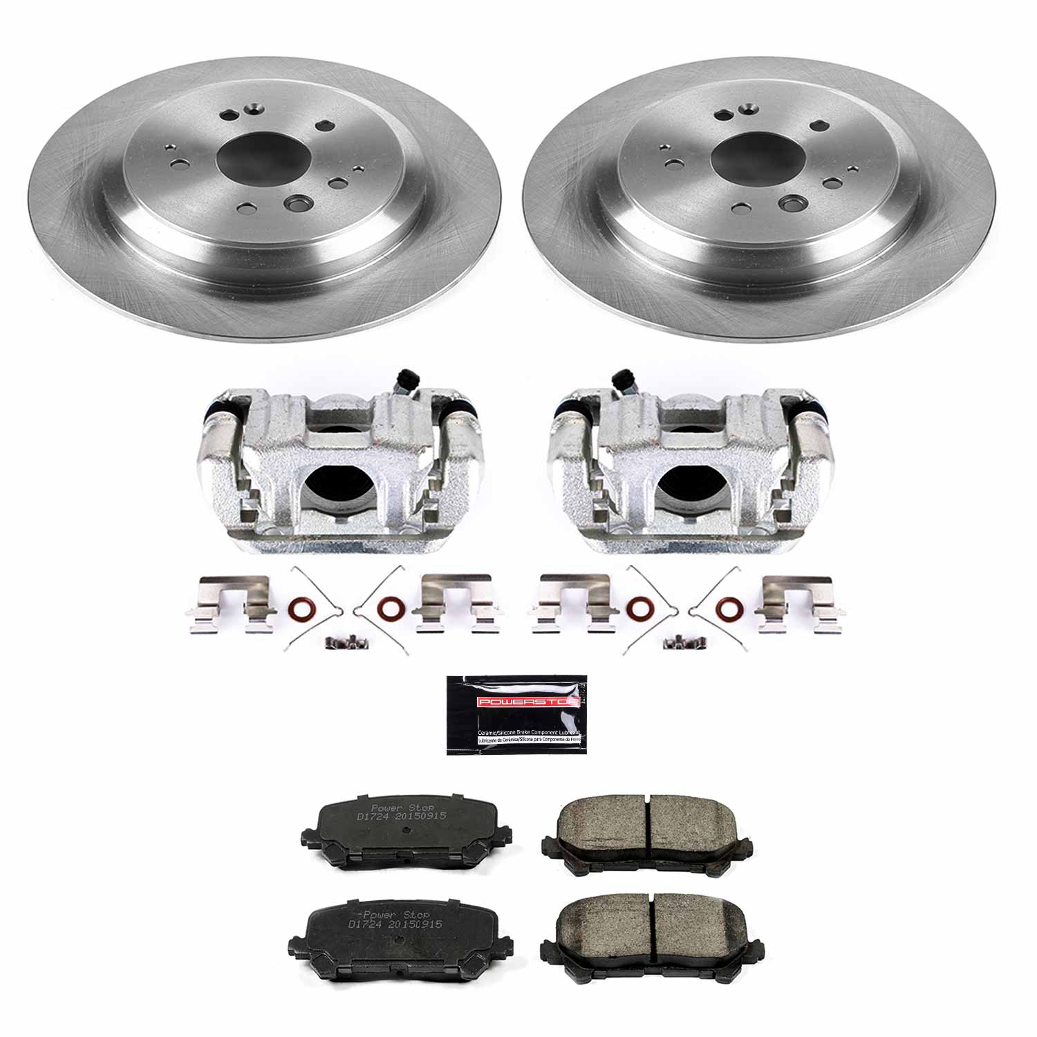 Power Stop KCOE6953 Autospecialty 1-Click OE Replacement Pad And Rotor Kit With Calipers for 2014-2016 Acura MDX product image