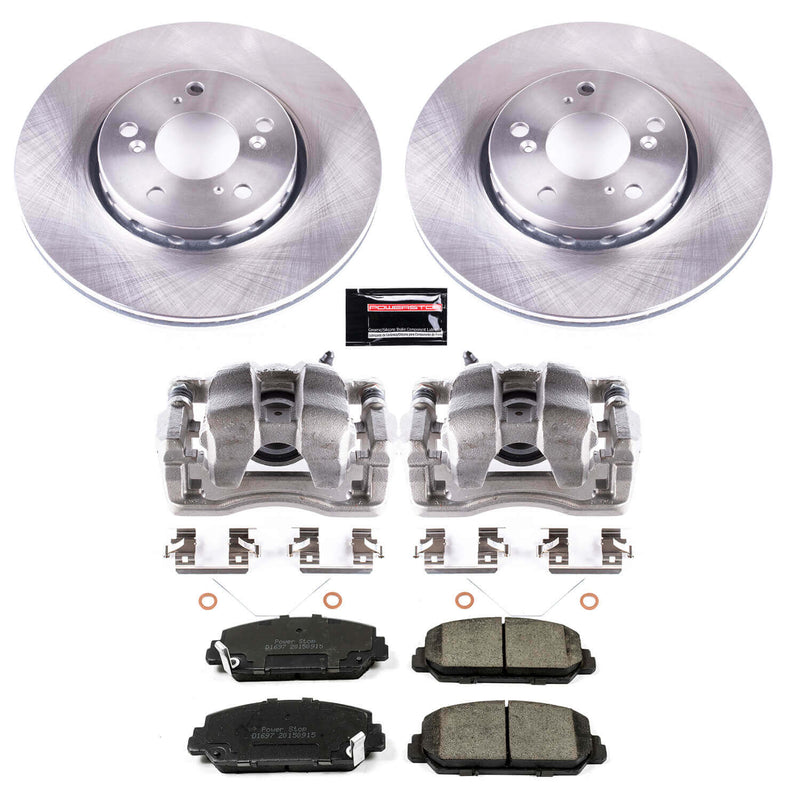 Power Stop KCOE6955 Autospecialty 1-Click OE Replacement Pad And Rotor Kit With Calipers for 2014-2020 Acura Rlx Base product image