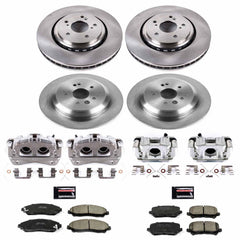 Power Stop KCOE6956 Autospecialty 1-Click OE Replacement Pad And Rotor Kit With Calipers for 2014-2016 Acura MDX product image