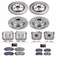 Power Stop KCOE6958 Autospecialty 1-Click OE Replacement Front And Rear Brake Kit With Calipers for 2015-2017 Honda Odyssey product image