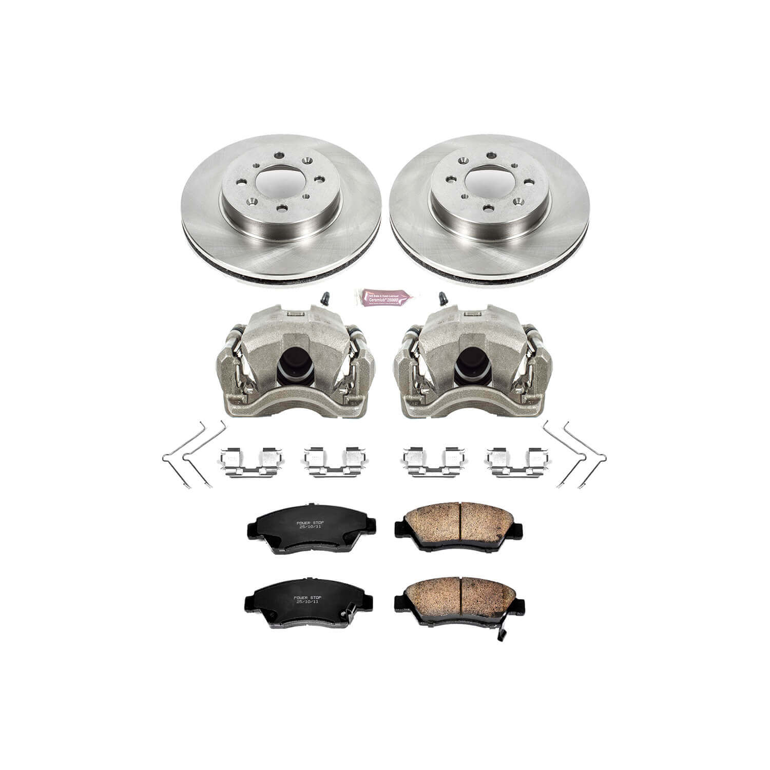 Power Stop KCOE696 Autospecialty 1-Click Daily Driver Front Brake Kit for 2003-2005 Honda Civic Hybrid product image