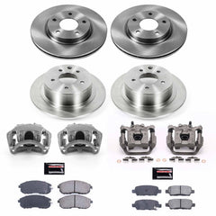 Power Stop KCOE6960A Autospecialty 1-Click OE Replacement Front And Rear Brake Kit With Calipers for 2013-2016 Nissan Sentra Rear Disc product image