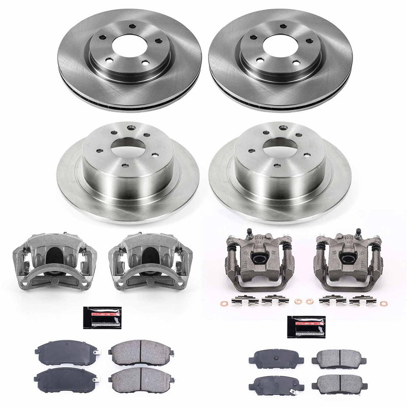 Power Stop KCOE6960A Autospecialty 1-Click OE Replacement Front And Rear Brake Kit With Calipers for 2013-2016 Nissan Sentra Rear Disc product image