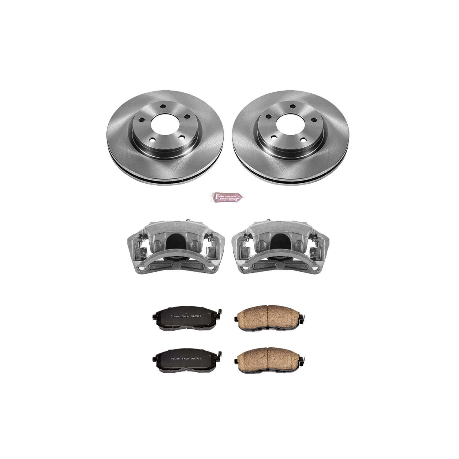 Power Stop KCOE6961 Autospecialty 1-Click Daily Driver Front Brake Kit for 2013-2016 Nissan Sentra product image