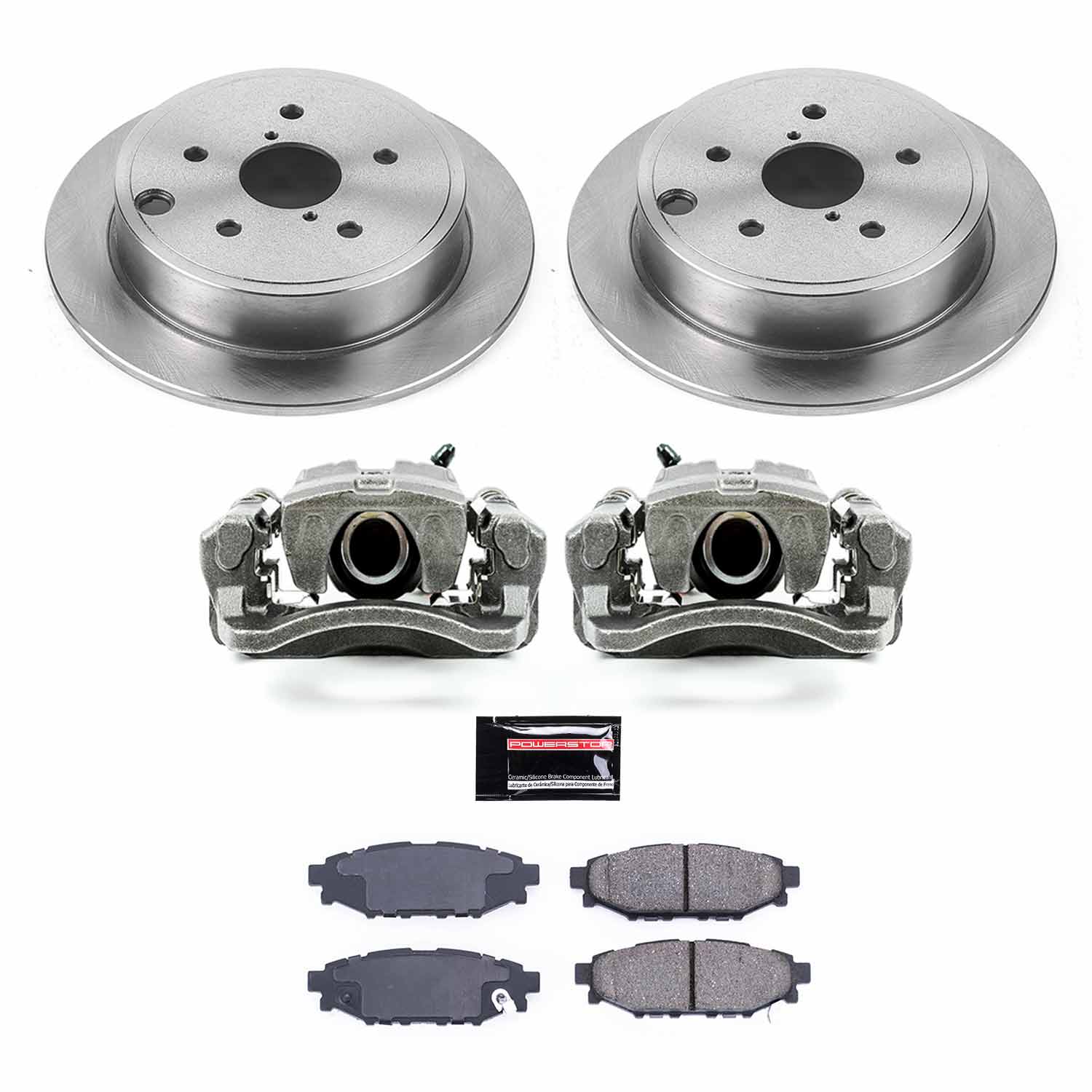 Power Stop KCOE6977 Autospecialty 1-Click OE Replacement Rear Brake Kit With Calipers for 2015-2021 Subaru WRX product image