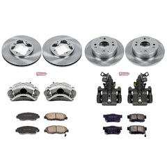 Power Stop KCOE698 Autospecialty 1-Click Daily Driver Front And Rear Brake Kit for 1991-1992 Honda Accord Sedan (4 Door) Rear Disc product image