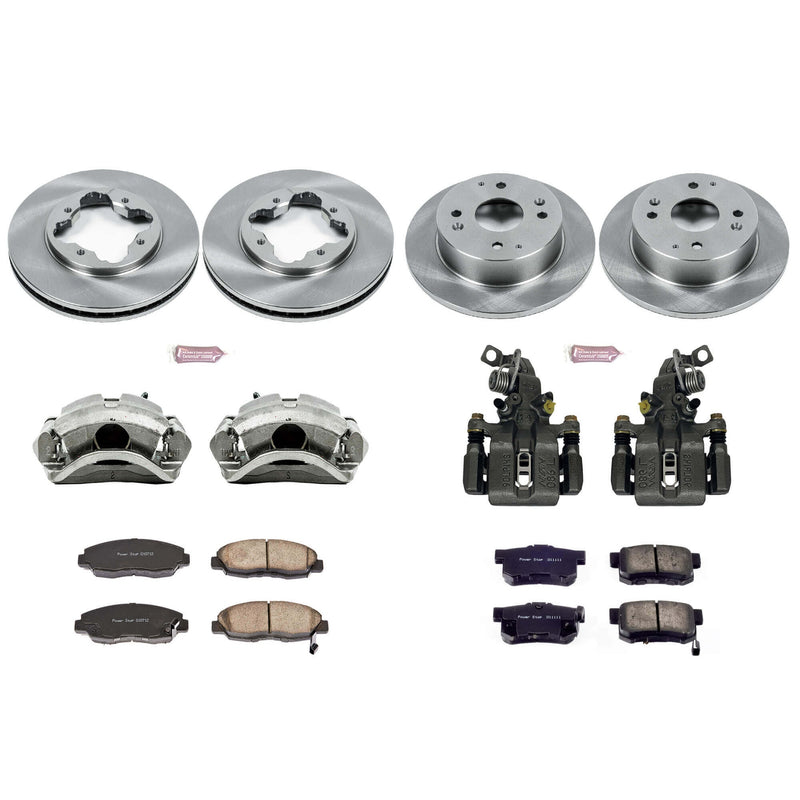 Power Stop KCOE698 Autospecialty 1-Click Daily Driver Front And Rear Brake Kit for 1991-1992 Honda Accord Sedan (4 Door) Rear Disc product image