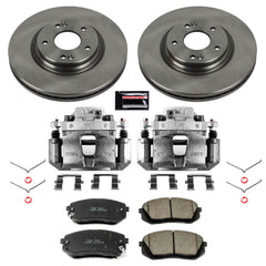 Power Stop KCOE6982 Autospecialty 1-Click OE Replacement Pad And Rotor Kit With Calipers for 2015 Hyundai Sonata Eco, Limited, SE, Sport product image