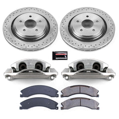 Power Stop KCOE6993 Autospecialty 1-Click OE Replacement Rear Brake Kit With Calipers for 2015-2019 Chevrolet Silverado 2500 HD product image