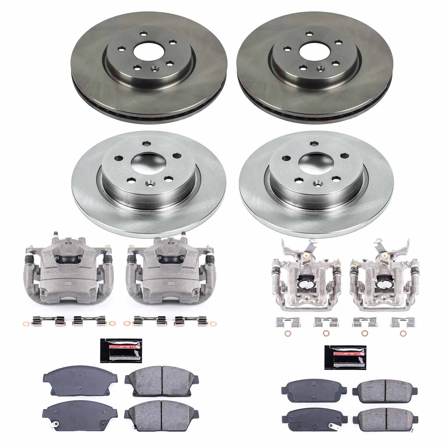 Power Stop KCOE6995 Autospecialty 1-Click OE Replacement Pad And Rotor Kit With Calipers for 2015-2017 Chevrolet Trax Rear Disc product image