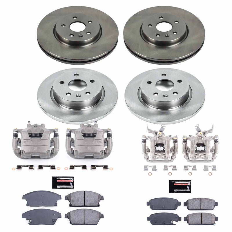 Power Stop KCOE6995 Autospecialty 1-Click OE Replacement Pad And Rotor Kit With Calipers for 2015-2017 Chevrolet Trax Rear Disc product image