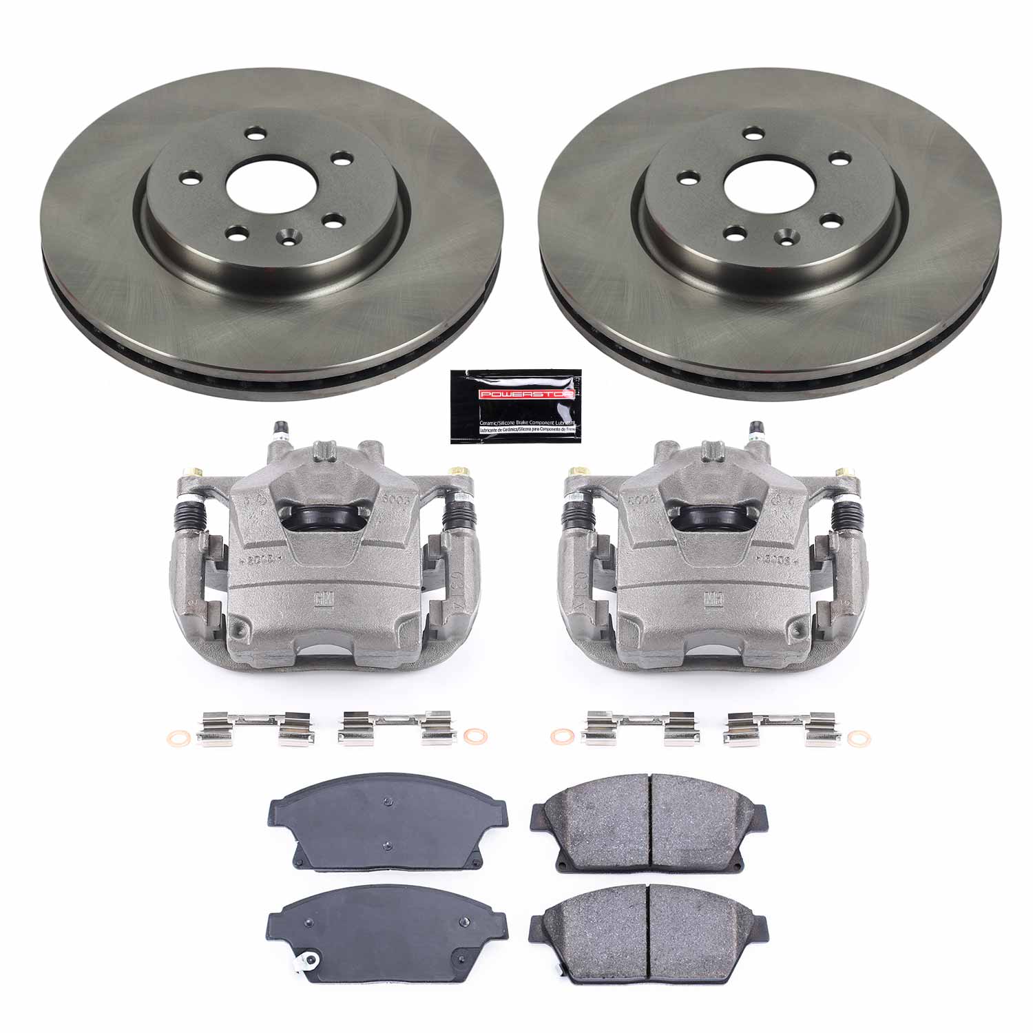 Power Stop KCOE6996 Autospecialty 1-Click OE Replacement Front Brake Kit With Calipers for 2015-2017 Chevrolet Trax product image