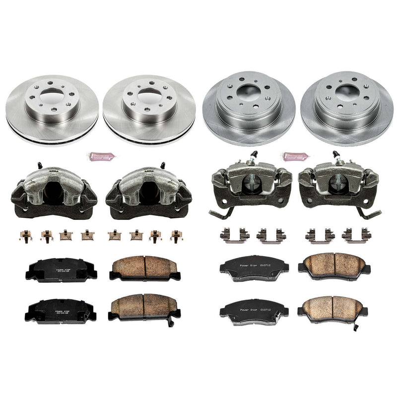 Power Stop KCOE700 Autospecialty 1-Click Daily Driver Front And Rear Brake Kit for 1992-1993 Honda Civic Si product image