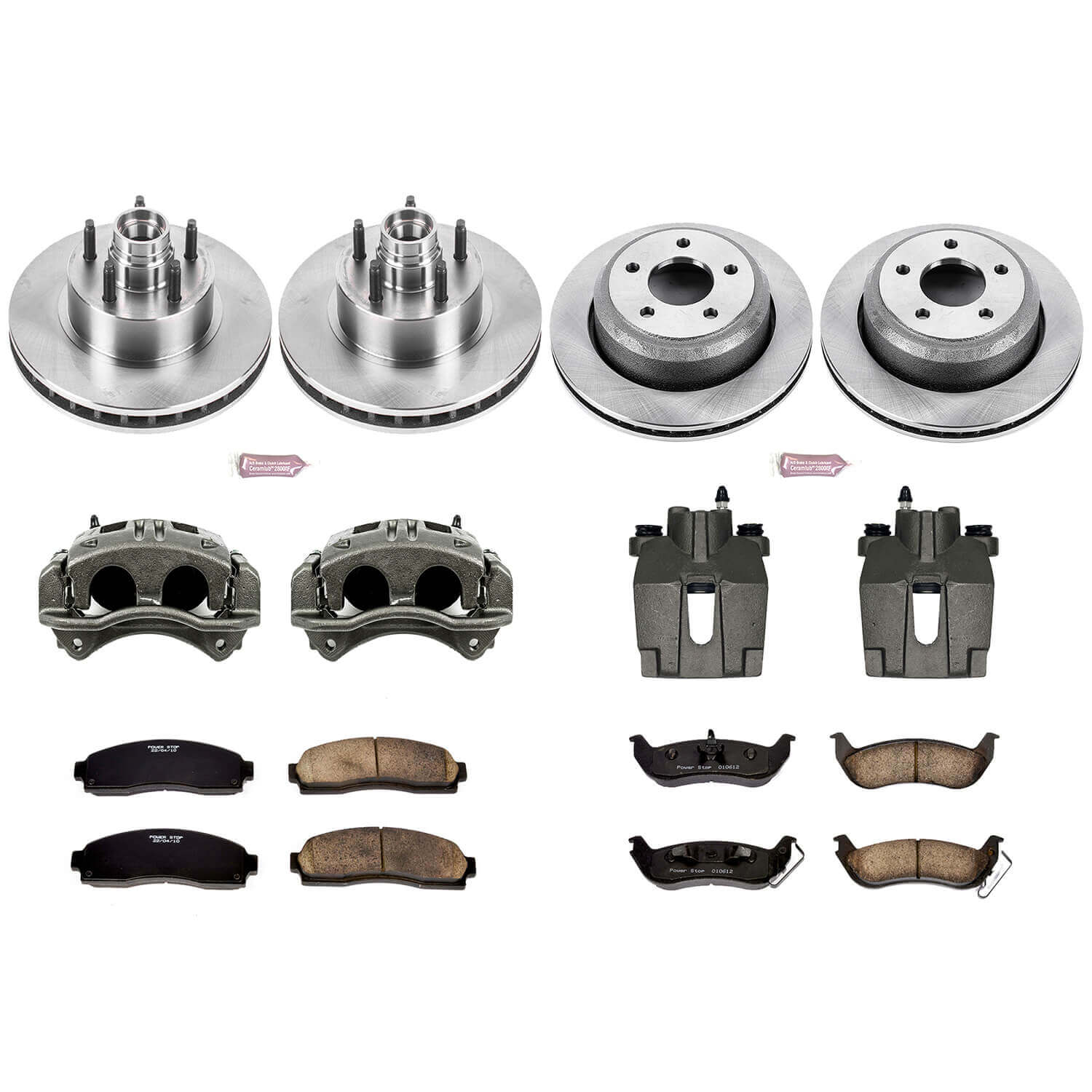 Power Stop KCOE7003 Autospecialty 1-Click Daily Driver Front And Rear Brake Kit for 2010-2011 Ford Ranger Rear Wheel Drive product image