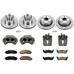 Power Stop KCOE7003 Autospecialty 1-Click Daily Driver Front And Rear Brake Kit for 2010-2011 Ford Ranger Rear Wheel Drive product image