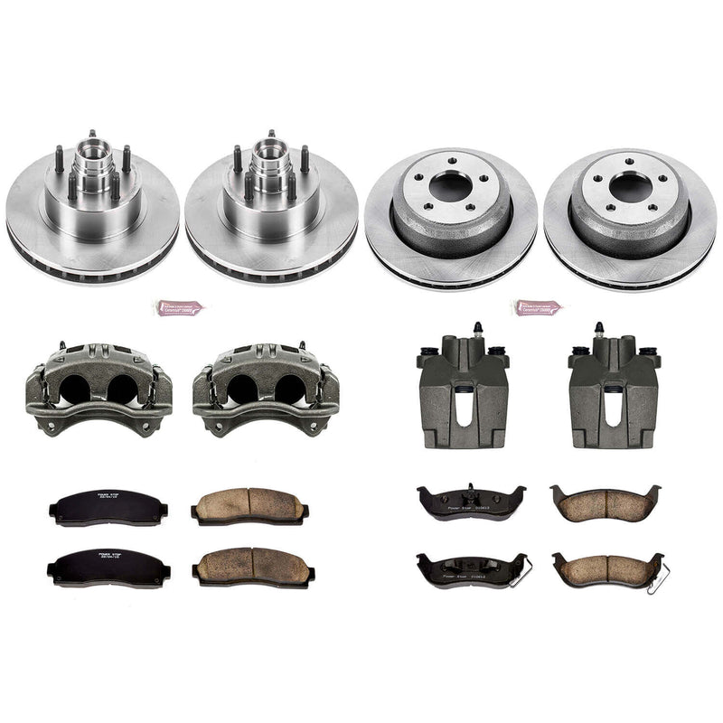 Power Stop KCOE7003 Autospecialty 1-Click Daily Driver Front And Rear Brake Kit for 2010-2011 Ford Ranger Rear Wheel Drive product image