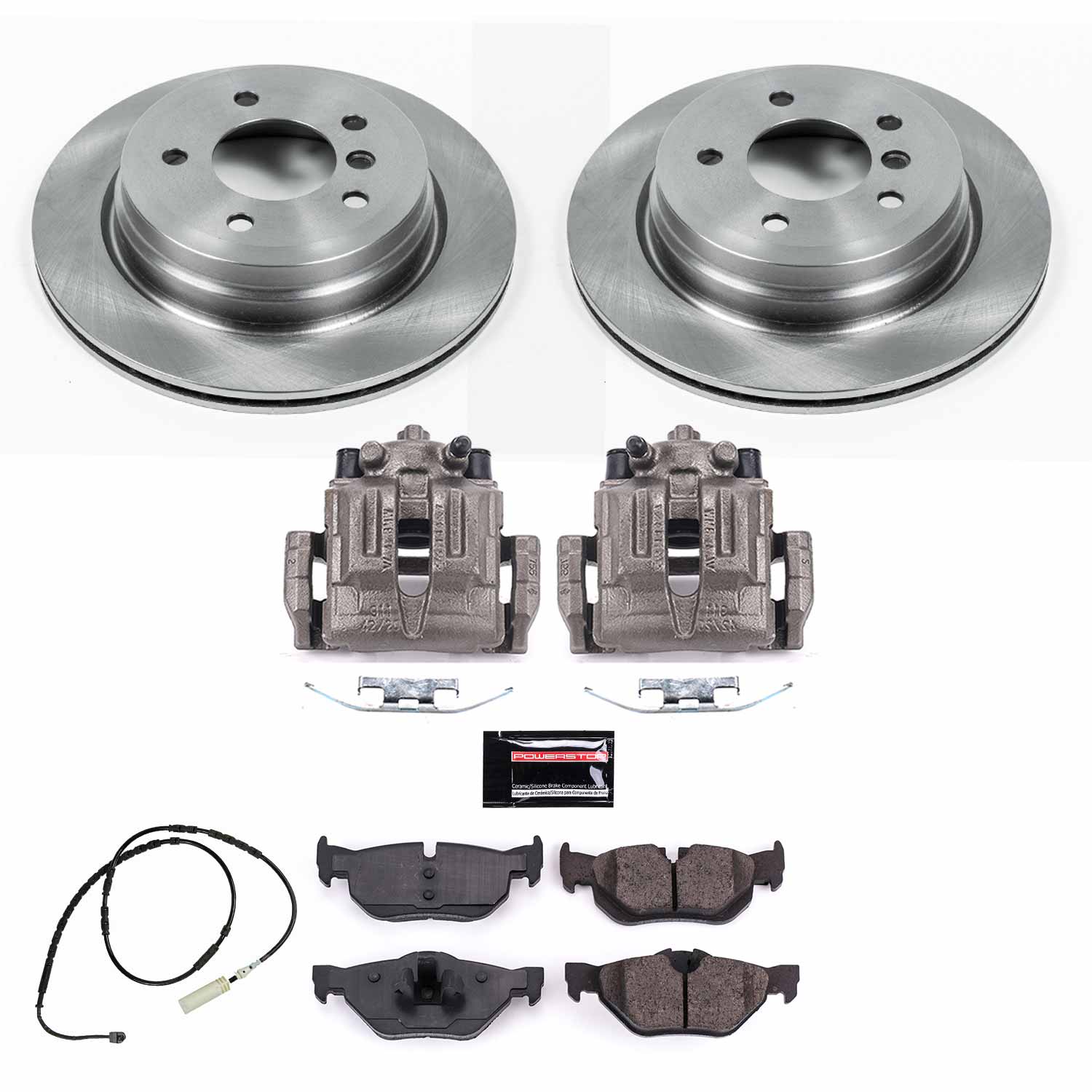 Power Stop KCOE7008 Autospecialty 1-Click OE Replacement Rear Brake Kit With Calipers for 2013-2015 BMW X1 SDRIVE28I, XDRIVE28I product image