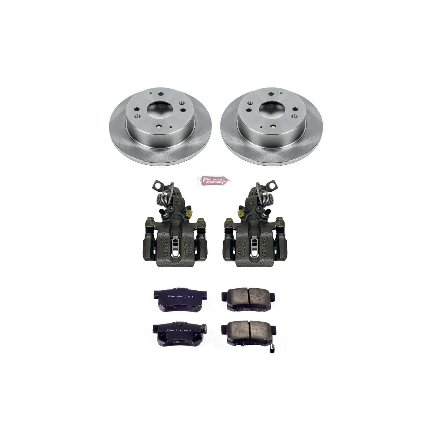 Power Stop KCOE701 Autospecialty 1-Click Daily Driver Rear Brake Kit for 1991 Honda Accord Sedan (4 Door) Rear Disc product image