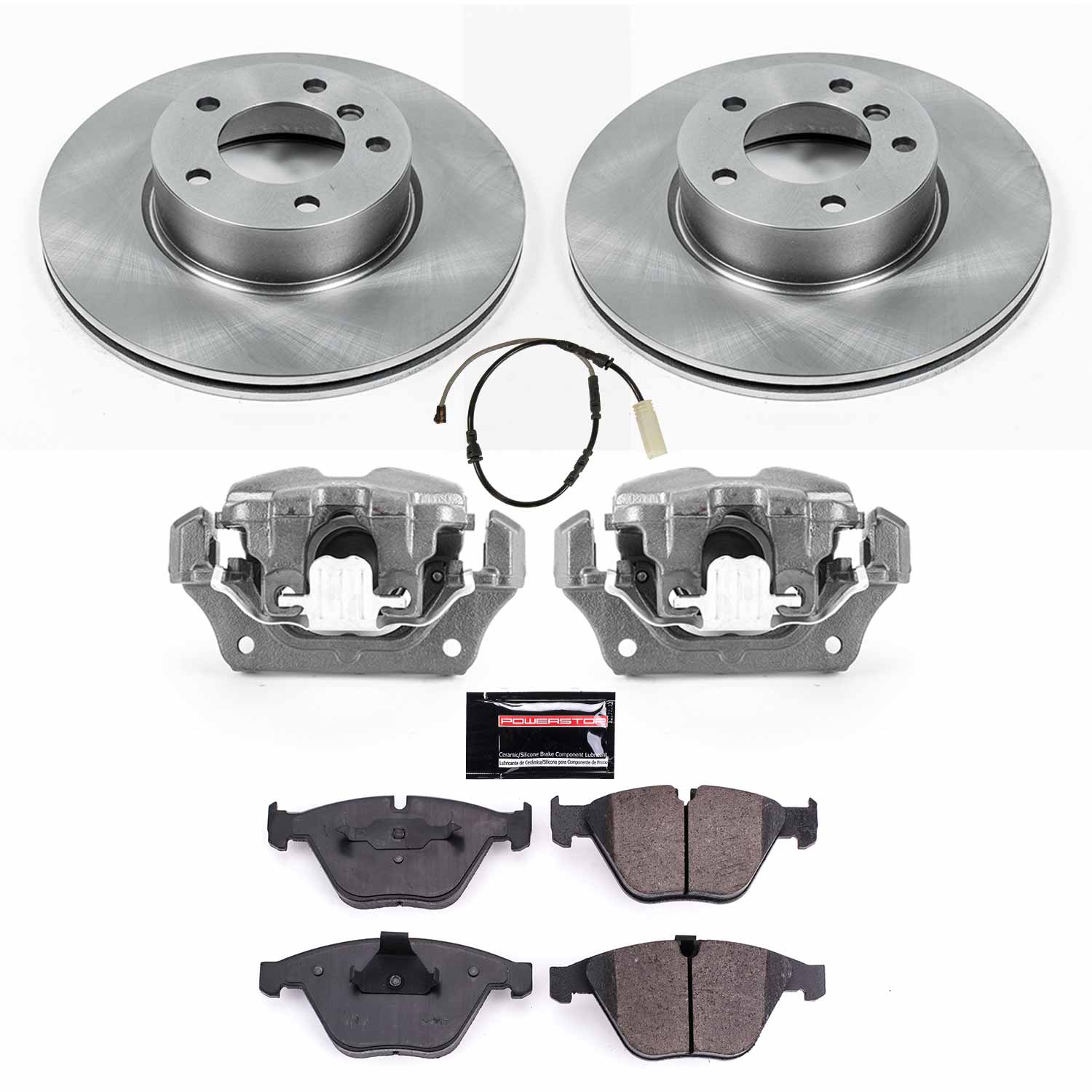 Power Stop KCOE7026 Autospecialty 1-Click OE Replacement Front Brake Kit With Calipers for 2013-2015 BMW X1 SDRIVE28I product image