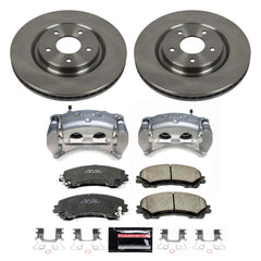 Power Stop KCOE7034 - Front Z17 Evolution Pad And Autospecialty 1-Click OE Replacement Rotor Kit With Calipers vehicle fitment brake part