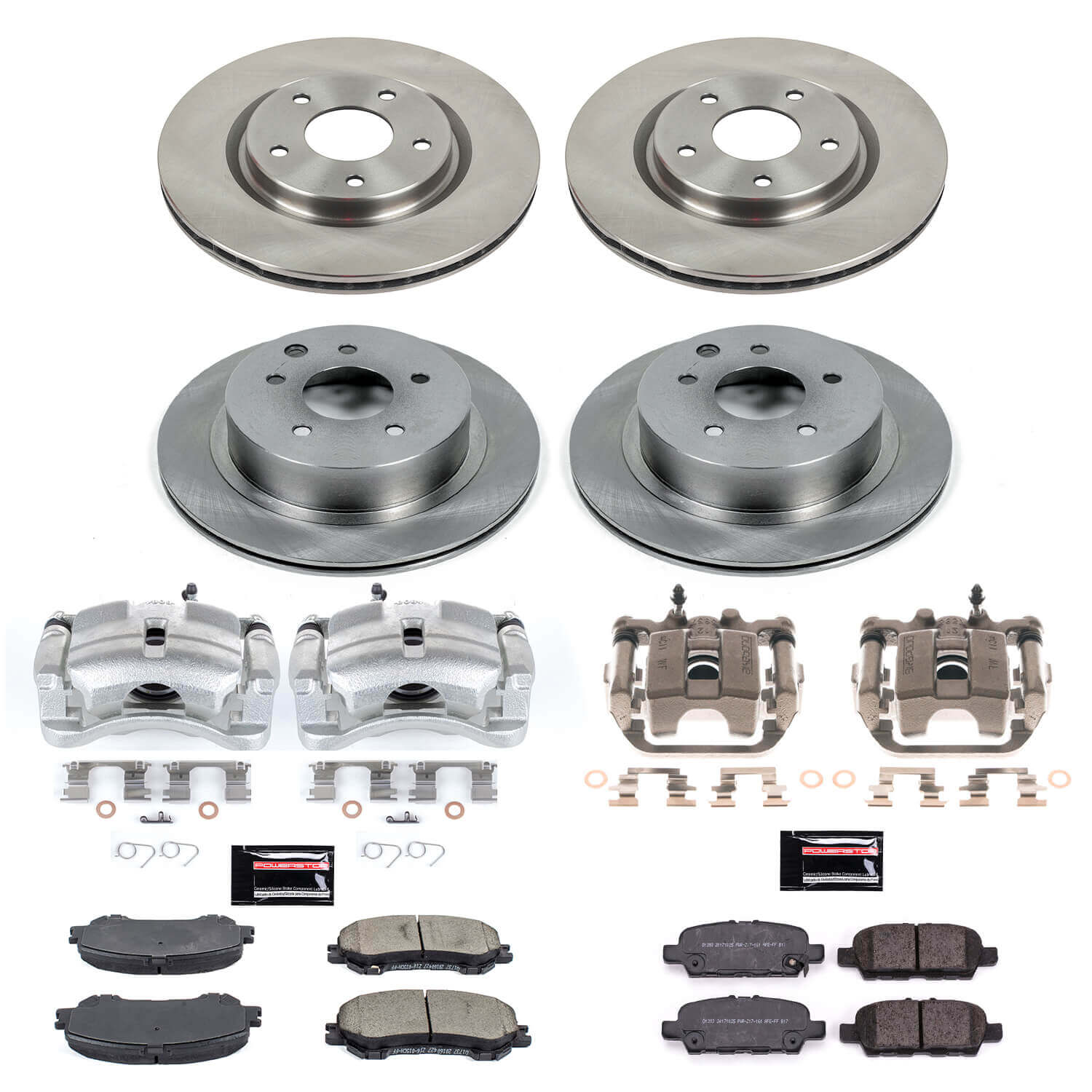 Power Stop KCOE7035A Autospecialty 1-Click OE Replacement Pad And Rotor Kit With Calipers for 2014-2020 Nissan Rogue product image