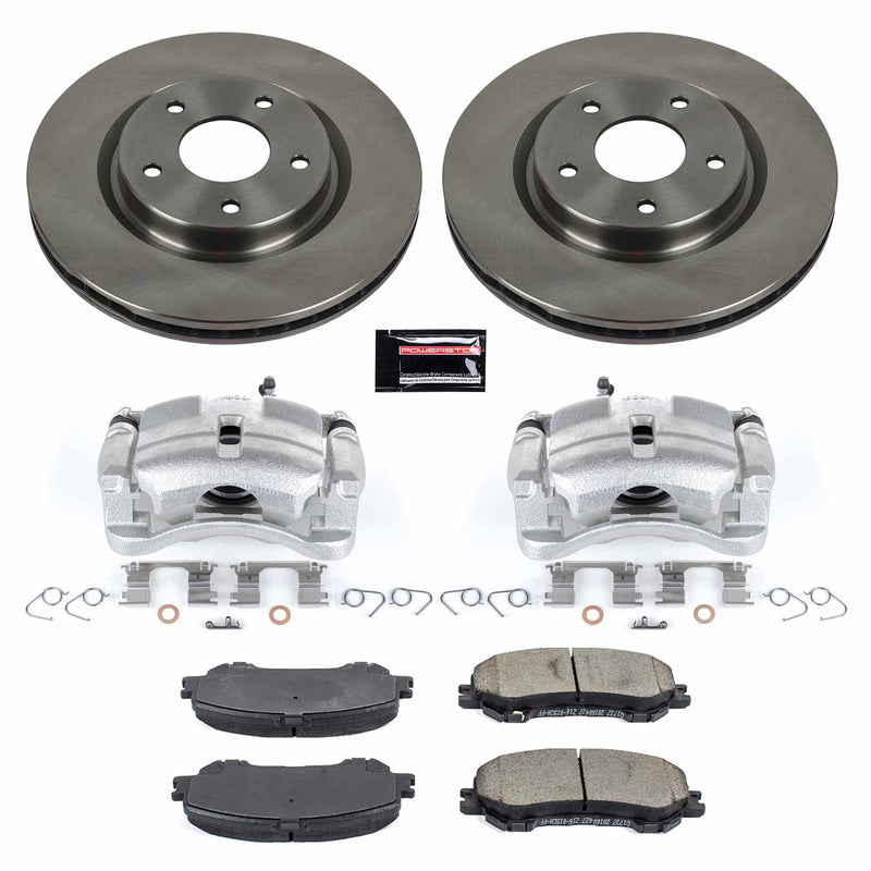 Power Stop KCOE7036A Autospecialty 1-Click OE Replacement Pad And Rotor Kit With Calipers for 2014-2020 Nissan Rogue product image