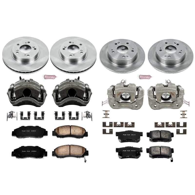 Power Stop KCOE706 Autospecialty 1-Click Daily Driver Front And Rear Brake Kit for 1997-2001 Honda Prelude product image