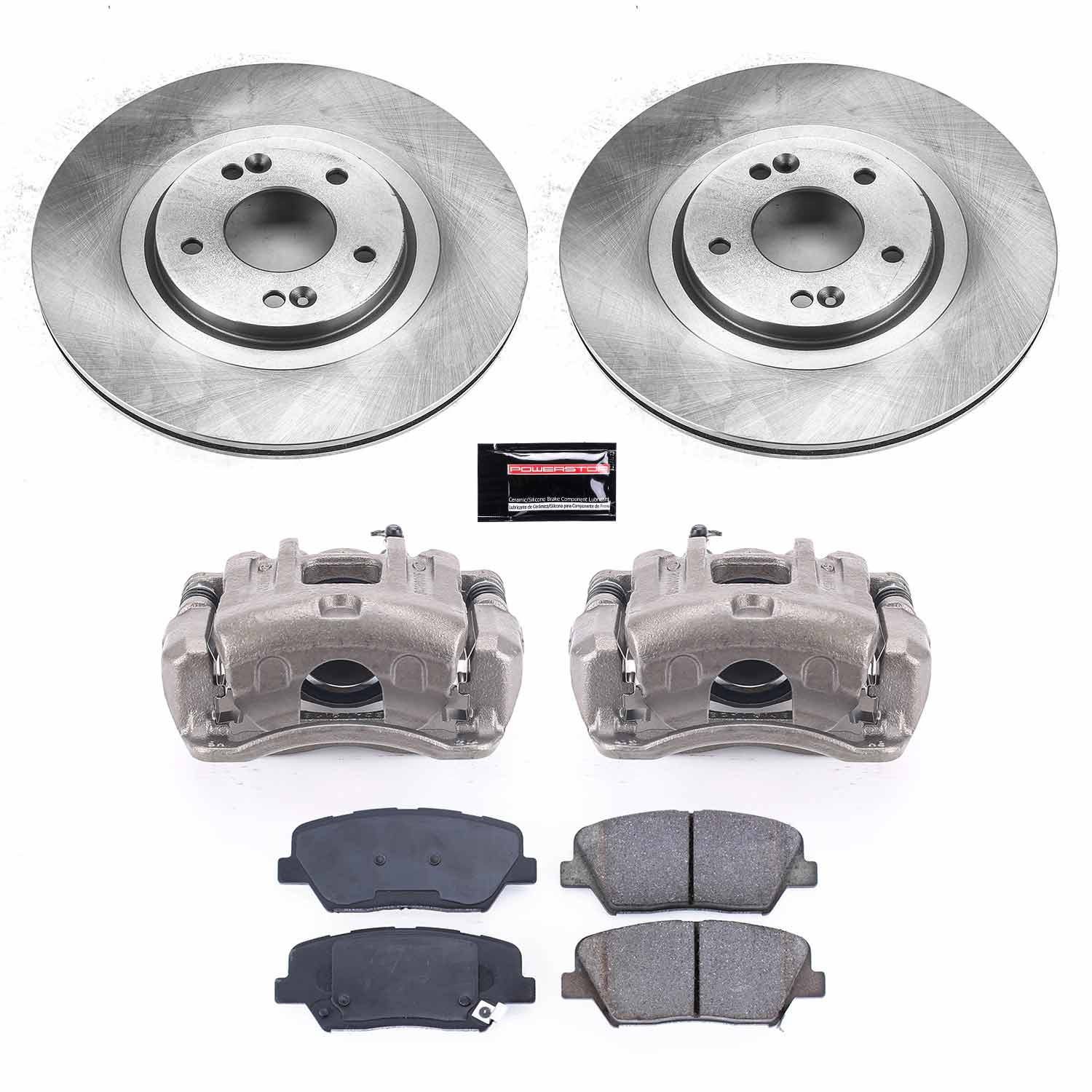 Power Stop KCOE7064 Autospecialty 1-Click OE Replacement Pad And Rotor Kit With Calipers for 2013-2016 Hyundai Santa Fe Sport product image