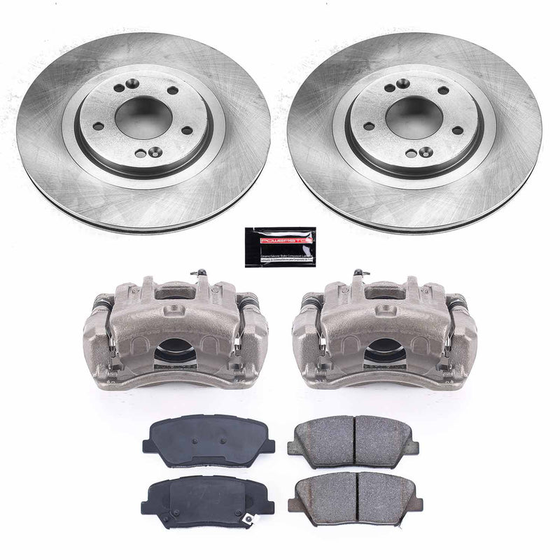 Power Stop KCOE7064 Autospecialty 1-Click OE Replacement Pad And Rotor Kit With Calipers for 2013-2016 Hyundai Santa Fe Sport product image