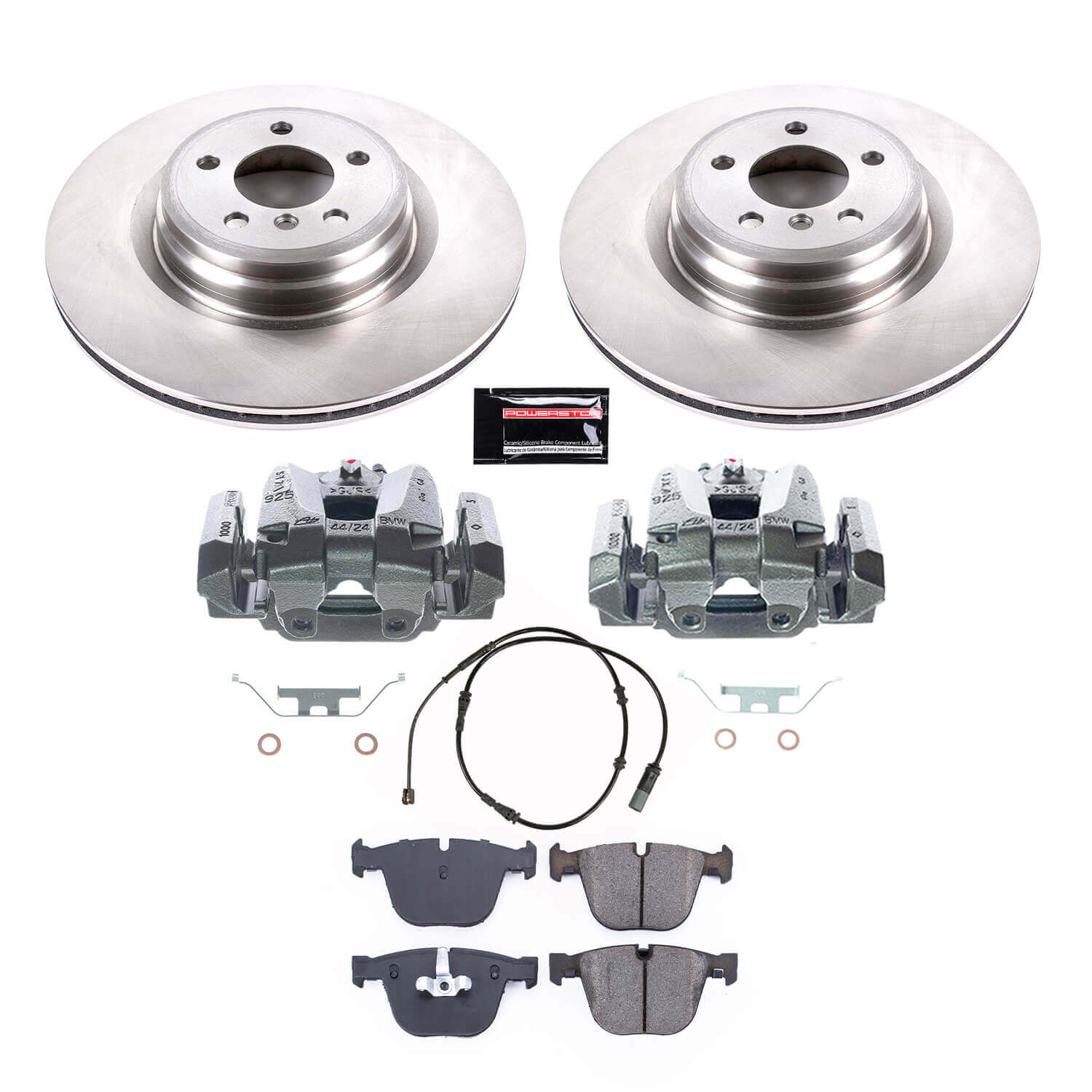 Power Stop KCOE7087 Rear Autospecialty 1-Click OE Replacement Pad And Rotor Kit With Calipers for 2010-2015 BMW 750I product image