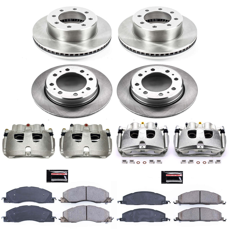 Power Stop KCOE7141 Autospecialty 1-Click OE Replacement Front And Rear Brake Kit With Calipers for 2013-2018 Dodge Ram 3500 product image