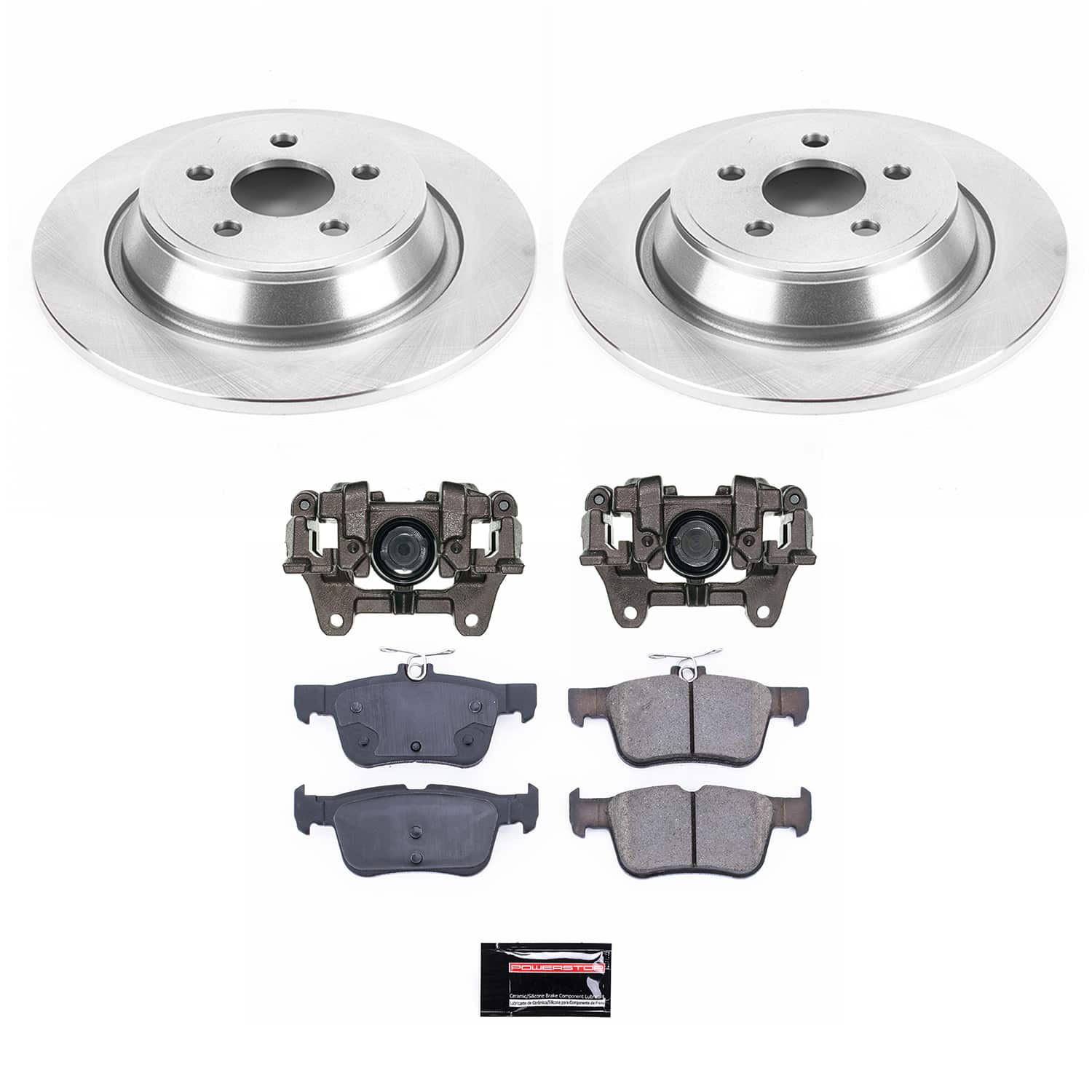 Power Stop KCOE7144B Rear Autospecialty 1-Click OE Replacement Pad And Rotor Kit With Caliper for 2022-2023 Ford Edge SE, SEL, ST-Line, Titanium product image